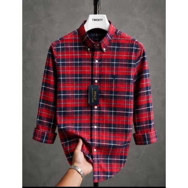 PRL Long Sleeve Checkered Shirt