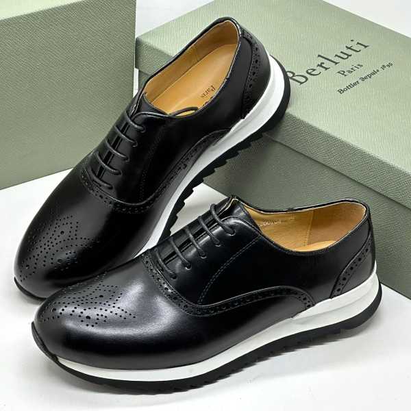 Berluti Brogue Lace Up Leather Shoe