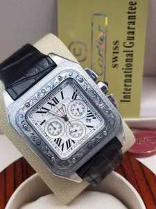 Cartier Leather Wrist Watch