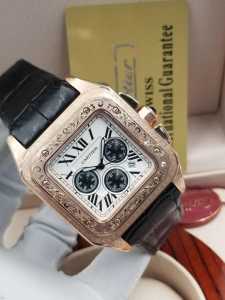 Cartier Leather Wrist Watch