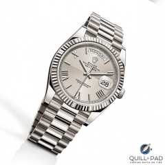 Rolex Day-Time Wrist Watch Silver