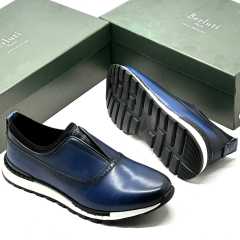 Berluti Leather Shoe Blue