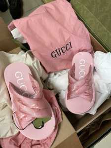GUCCI Light-weight Platform Slide - Pink