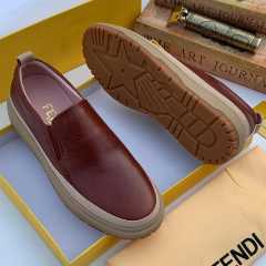 Fendi Leather Shoe Brown