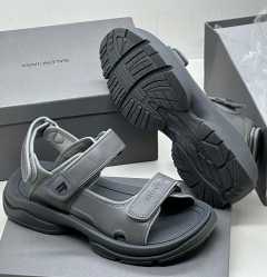 Balenciaga Leather Sandals Ash