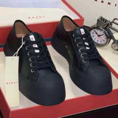 Marni Pablo Leather Sneakers All Black