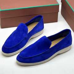 Loro Piana Suede Loafer Blue