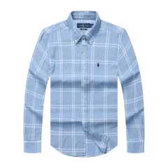Prl Long Sleeve Checkered Shirt