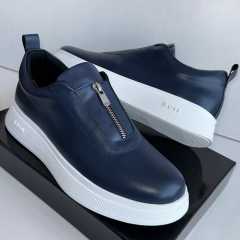 Hugo Boss Slip on Zip Up Navy Blue