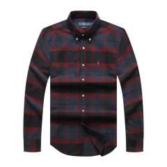 Prl Long Sleeve Checkered Shirt
