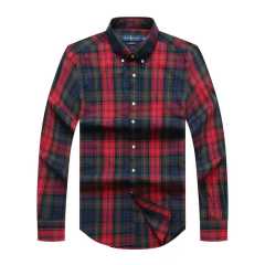 Prl Long Sleeve Checkered Shirt