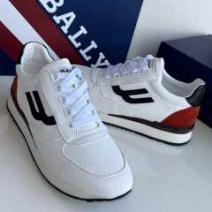 Bally Gismo Leather Sneakers White