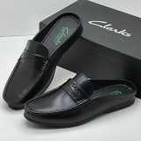 Clark Leather Half Shoes Black