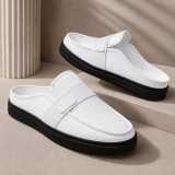 Berluti Leather Shoe Half Shoes White