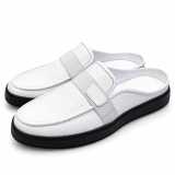 Berluti Leather Shoe Half Shoes White