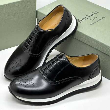Berluti Brogue Lace Up Leather Shoe