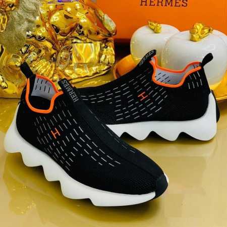 Hermes Sneakers Black White