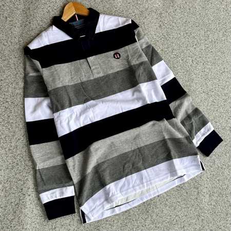 TMH Long Sleeve Stripe Polo