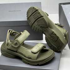 Balenciaga Leather Sandals Green