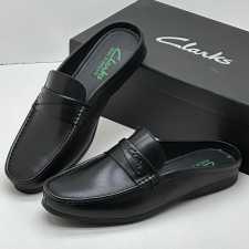 Clark Leather Half Shoes Black