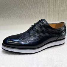 Berluti Leather Lace Up Shoe Black