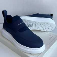 Alexander Mcqueen Slip-On Sneakers White Blue
