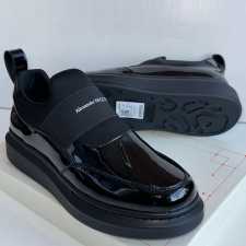 Alexander Mcqueen Slip-On Sneakers Wet-Look All Black