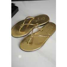 Chanel Luxe Slides - Gold