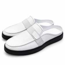 Berluti Leather Shoe Half Shoes White