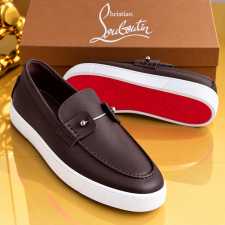 CL Chambelisneak Leather Sneakers Coffee Brown