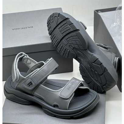 Balenciaga Leather Sandals Ash