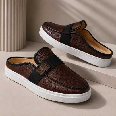 Berluti Leather Shoe Half Shoes Brown