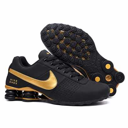 Nike Shox Black Gold