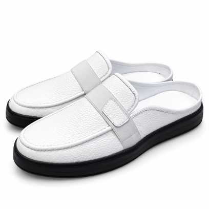 Berluti Leather Shoe Half Shoes White