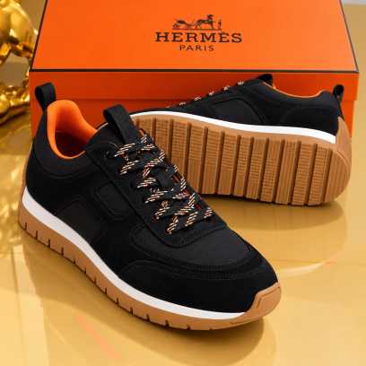 Hermes Luxury Sneakers Black