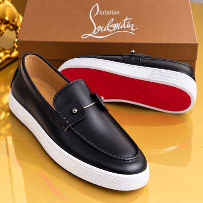 CL Chambelisneak Leather Sneakers Black White