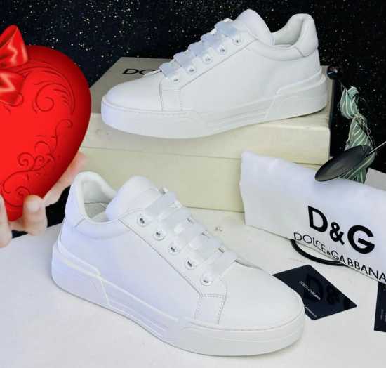 D & G Sneakers White