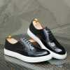 Berluti Leather Sneakers Wet-Look Black