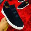 Zegna Suede Sneakers Black
