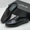 Clark Leather Half Shoes Black