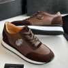 Billionaire Sneakers Leather Coffee Brown