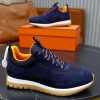 Hermes Luxury Sneakers Navy Blue