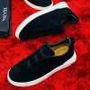 Zegna Suede Sneakers Black