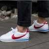 NIKE CORTEZ CLASSIC SNEAKERS - WHITE