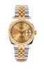 Rolex Date Wrist Watch Silver Gold