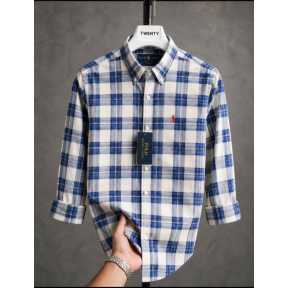 PRL Long Sleeve Checkered Shirt