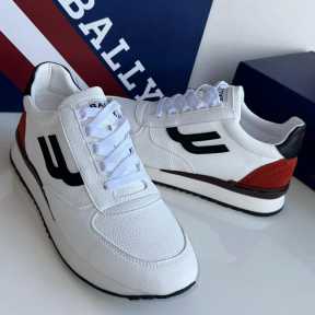 Bally Gismo Leather Sneakers White