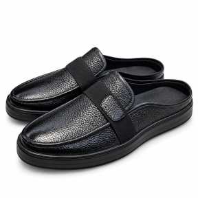 Berluti Leather Shoe Half Shoes All Black