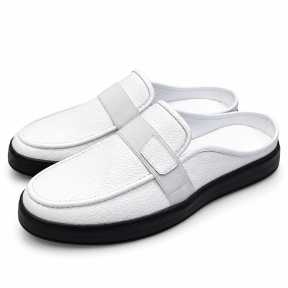 Berluti Leather Shoe Half Shoes White