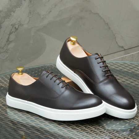Berluti Leather Sneakers Brown